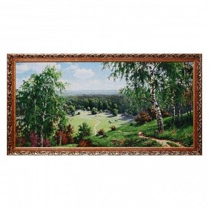 M105-60х120 Картина из гобелена "Тропа через опушку леса" (66х126)