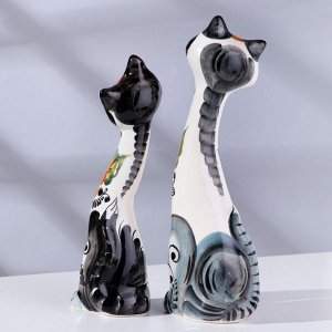 Сувенир "Кот и кошка кегля", цвет, микс