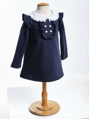 Платье с воротничком (80-92см) UD 1136(1)т.синий