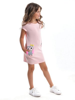 Платье "Сова" (98-122см) UD 4496-1(2) розовый