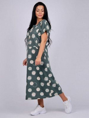 МАЛН-5953 Платье  Селеста зеленое, трикотаж