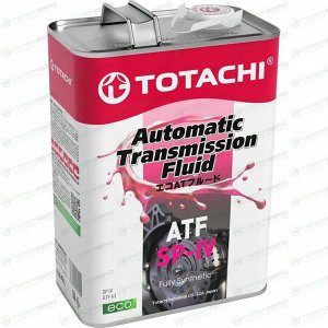 Масло трансмиссионное Totachi ATF, синтетическое, Hyundai/Kia ATF SP-IV, для АКПП, 4л, арт. 4562374691421/21004