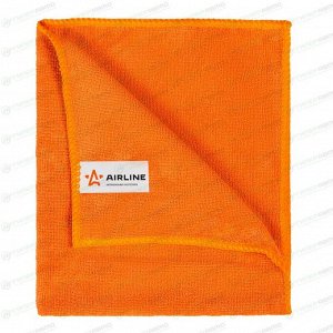 Салфетка Airline, для сухой и влажной уборки, универсальная, из микрофибры, 400x350мм, оранжевая, арт. AB-A-02
