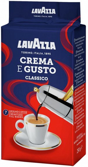 Кофе молотый Lavazza Crema e Gusto, 250 г 1/6