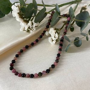 Бусы из Турмалина микс