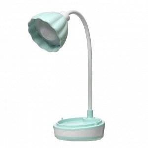 Настольная лампа «Лайни» LED 2 Вт USB АКБ зёлёный 10.5x10.5x37 см RISALUX
