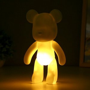 Фигурка световая RISALUX «Мышонок», LED-ночник, 1 Вт, 3xLR44, белый, 21x12x9 см