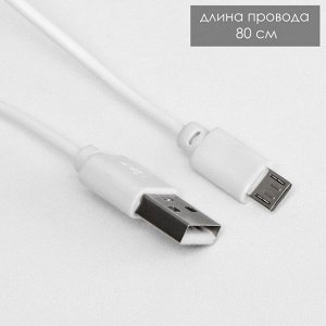 Ночник с увлажнителем "Любляна" LED 7 цветов USB белый 11х7х18 см RISALUX