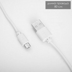 Настольная лампа «Лансер» LED 3.5 Вт USB АКБ фиолетовый 11x15x45 см RISALUX