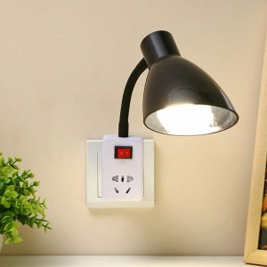 Бра с розетками «Классик» Е27 15 Вт черный 10x10x27 см