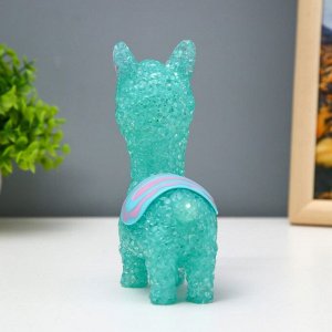 Фигурка светящаяся RISALUX «Лама», LED-ночник, 1 Вт, от батареек LR44, 10x15x5.5 см, МИКС