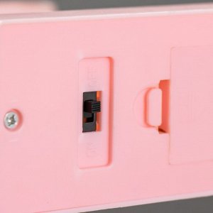 Фигурка светящаяся RISALUX «Звезды», 5xLED 4000К 2xАА розовый 20x12x5.5 см