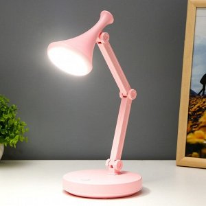 Настольная лампа "Джамбо" LED 2Вт USB АКБ розовый 13x13x34,5 см