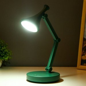 Настольная лампа "Джамбо" LED 2Вт USB АКБ зелёный 13x13x34,5 см