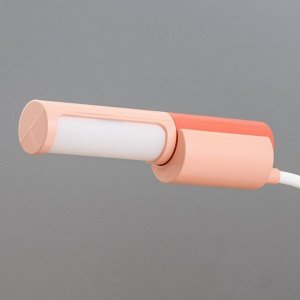 Настольная лампа «Лансер» LED 3.5 Вт USB АКБ красно-розовый 11x15x45 см RISALUX