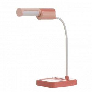 Настольная лампа «Лансер» LED 3.5 Вт USB АКБ красно-розовый 11x15x45 см RISALUX
