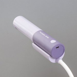 Настольная лампа "Лансер" LED 3,5Вт USB АКБ фиолетовый 11х15х45 см RISALUX