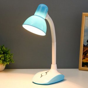 Настольная лампа "Ландри" Е27 15Вт бело-голубой 17х12х44 см RISALUX