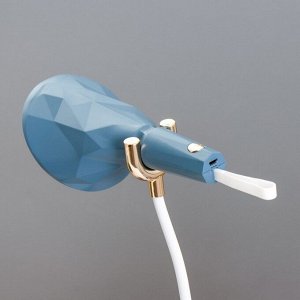 Настольная лампа "Делсер" LED 3Вт USB АКБ синий 14х13х39 см RISALUX