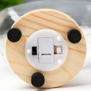 Фигурка светящаяся колба RISALUX «Сердце», LED-ночник, от батареек 3xLR44, 13x7.2x12 см