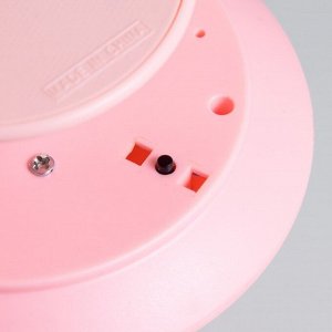 Ночник-проектор "Фьюжн" LED 3хLR44 диско, розовый 12х12х10 см RISALUX