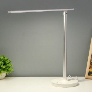 Настольная лампа "Румпи" LED 4Вт USB бело-серебряный 14,5х43х40 см RISALUX