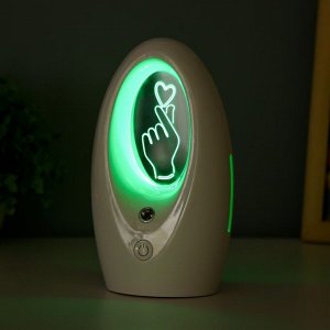 Ночник с увлажнителем "Любляна" LED 7 цветов USB белый 11х7х18 см RISALUX