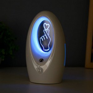Ночник с увлажнителем "Любляна" LED 7 цветов USB белый 11х7х18 см RISALUX
