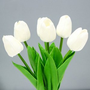 Ночник "Белые тюльпаны" LED 1,2Вт 4000К белый 9х9х25см