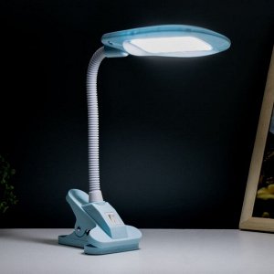 Настольная лампа "Лантрес" LED 3,5Вт USB голубой 8,8х11х47 см