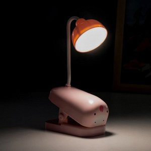 Настольная лампа на прищепке «Мультяши» LED 3 Вт USB АКБ МИКС 5.7x10.5x25 см RISALUX