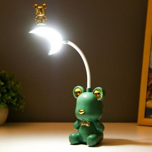 Настольная лампа с точилкой "Мишка" LED 2Вт USB АКБ МИКС 7х7х30 см RISALUX