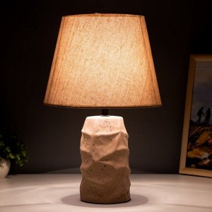 Настольная лампа «Глинка» Е14 40 Вт бежевый 25x25x38.5 см RISALUX