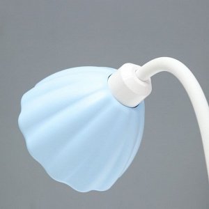 Настольная лампа «Лайни» LED 2 Вт USB АКБ синий 10.5x10.5x37 см RISALUX