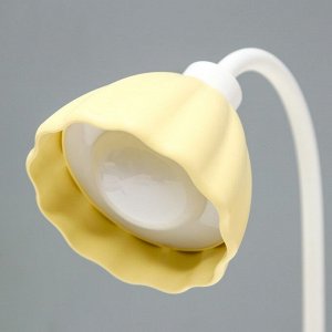 Настольная лампа «Лайни» LED 2 Вт USB АКБ жёлтый 10.5x10.5x37 см RISALUX