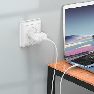 Зарядное устройство + кабель For Lightning Hoco USB Travel Charger Set 2.1A