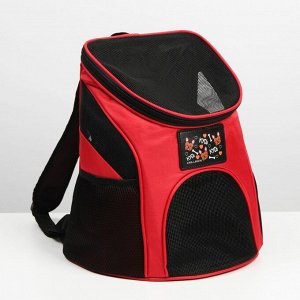 Рюкзак для переноски животных «Кусь, кусь, кусь» 31х23х30 см