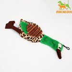 Игрушка текстильная &quot;Утка&quot;, 30 х 9 см, зелёная