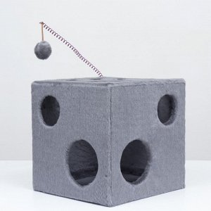 Домик "Кубик с лапкой" + игрушка, 40 х 40 х 40 см