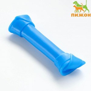 Игрушка пищащая "Кость-лакомство" для собак, 13 см, синяя