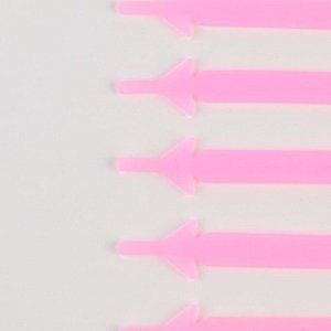 NAZAMOK Шнурки силиконовые, набор 6 шт, цвет розовый