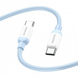 USB кабель Borofone Type-C - Type-C Fast Charging Data Cable 100W, 1 м