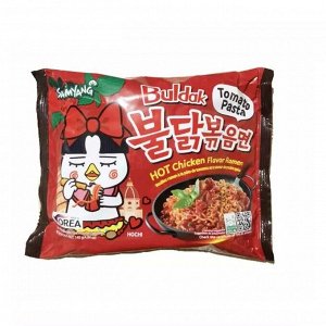 Лапша "Hot Chicken Flavor Ramen Tomato Pasta"  140 гр м/у