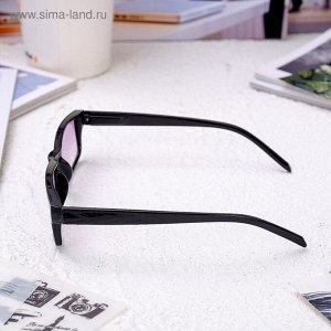 Готовые очки Восток 6617 тонированные, цвет чёрный, отгиб. дужк., +1