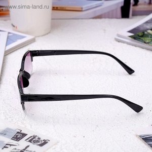 СИМА-ЛЕНД Готовые очки Восток 0056, цвет чёрный, тонированные, отгибающаяся дужка, +4
