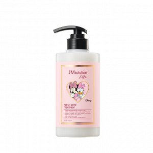 Маска-бальзам с экстрактом розы 500мл   JM SOLUTION LIFE DISNEY FRESH ROSE TREATMENT 500ml