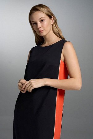 Платье / VI ORO VR-1002 черный, оранжевый