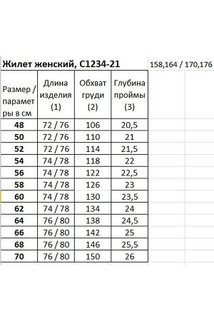 Жилет / Полесье С1234-21 1С1226-Д43 158,164 кактус