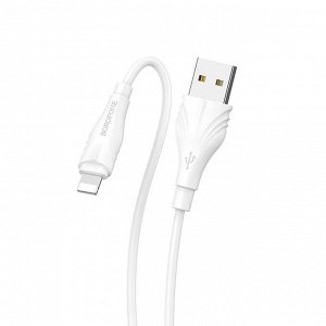 USB кабель Borofone Optimal For Lightning 2.4A, 3 м