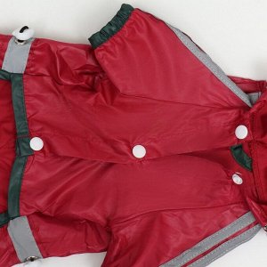 Комбинезон для собак, демисезонный, размер XS (ДС 17-19, Ог 27-29, ОШ 19-21 см), красный